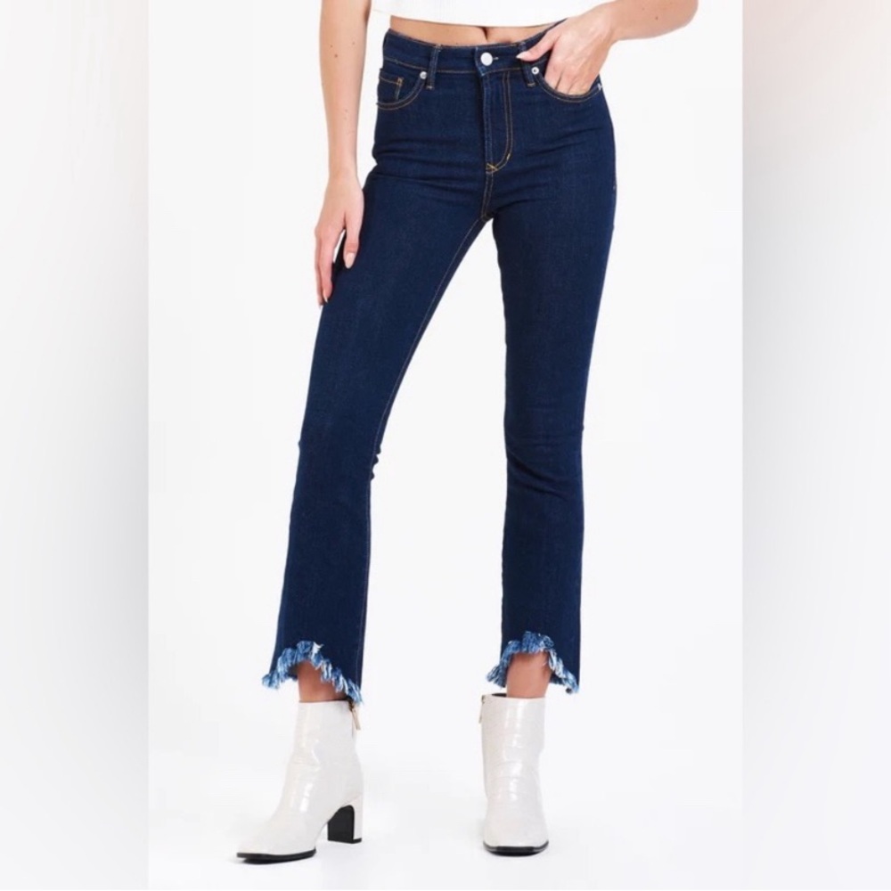 Dear John Raw Hem Dark Wash Jeans Womens 30/32*